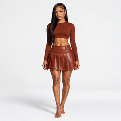 Signature Pleated Skirt