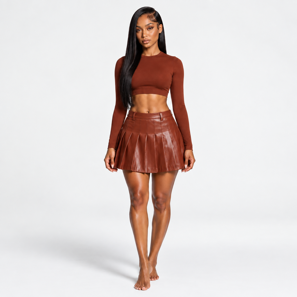 Signature Pleated Skirt