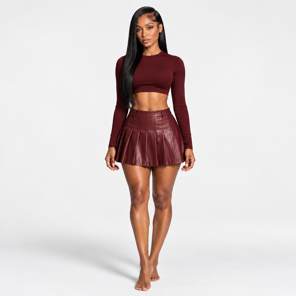Signature Pleated Skirt