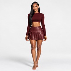 Signature Pleated Skirt
