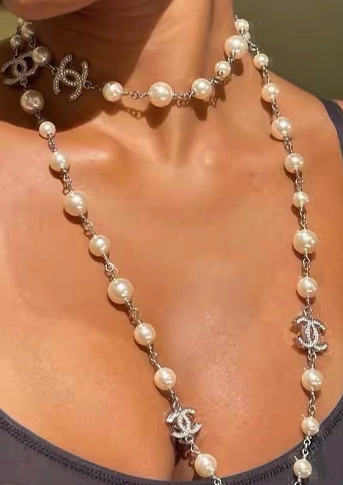 Luxe faux Pearl Necklace