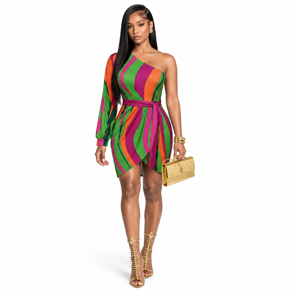 Sunset Wrap Dress