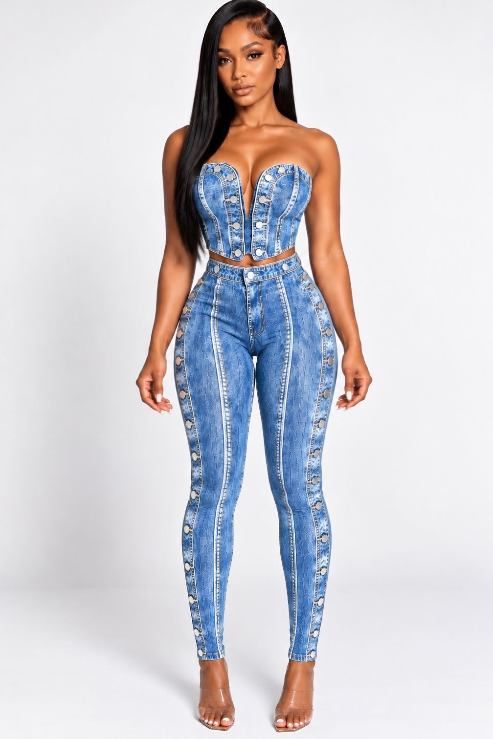Denim Contour Set